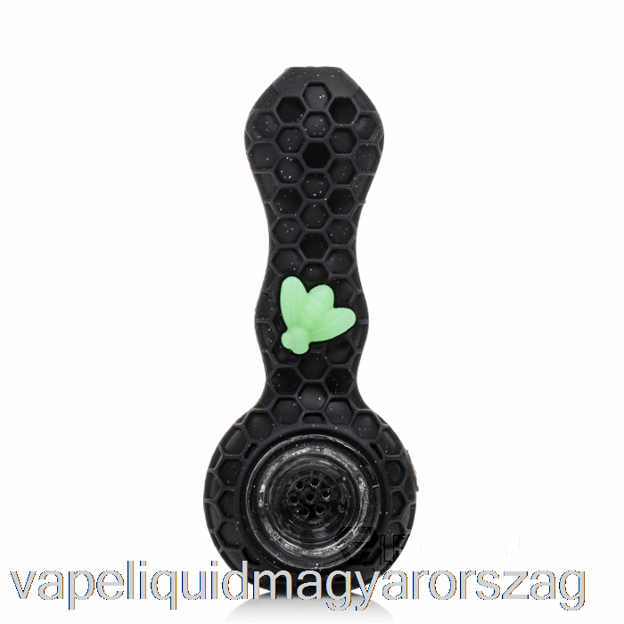 Stratus Bee Szilikon Kanál Fényes Párduc (csillogó Fekete / Uv Zöld Méhecske) Vape Folyadék